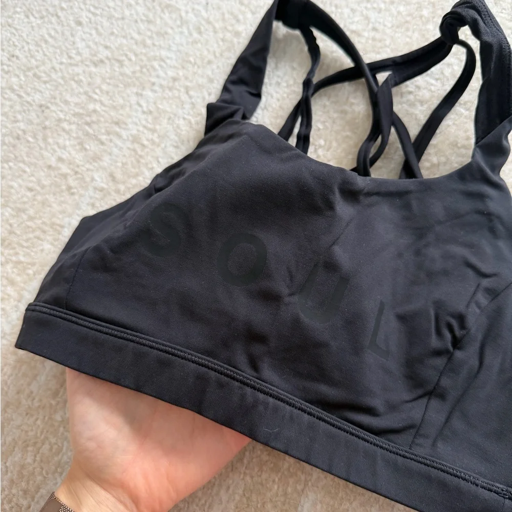 Lululemon Athletica Black Crossback Sports Bra